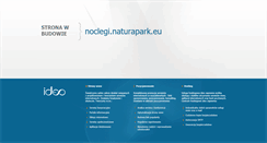 Desktop Screenshot of noclegi.naturapark.eu